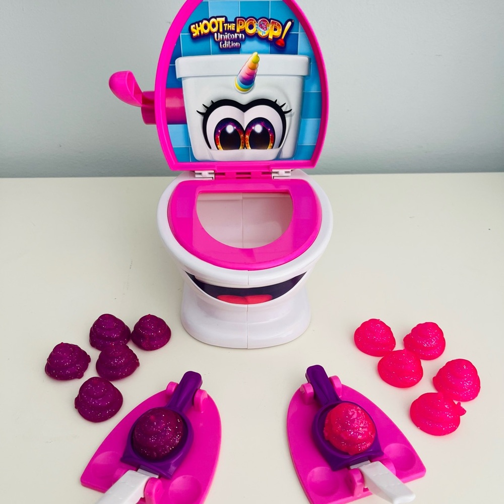 Shoot the Poop Unicorn Edition Toy - Pink and Purple